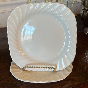 JOHNSON BROTHERS Ironstone Swirl Salad Plates (3)
